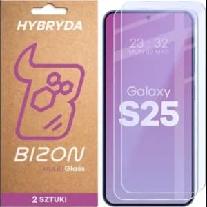 Bizon Glass Mule Duo Samsung Galaxy S25 [2 PACK]