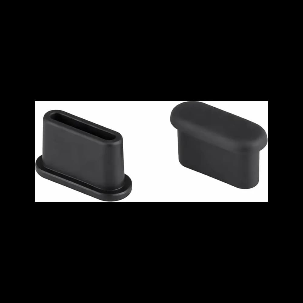 Bizon Accessories Dust Plug for Type C Port Devices black [3 PACK] - 3