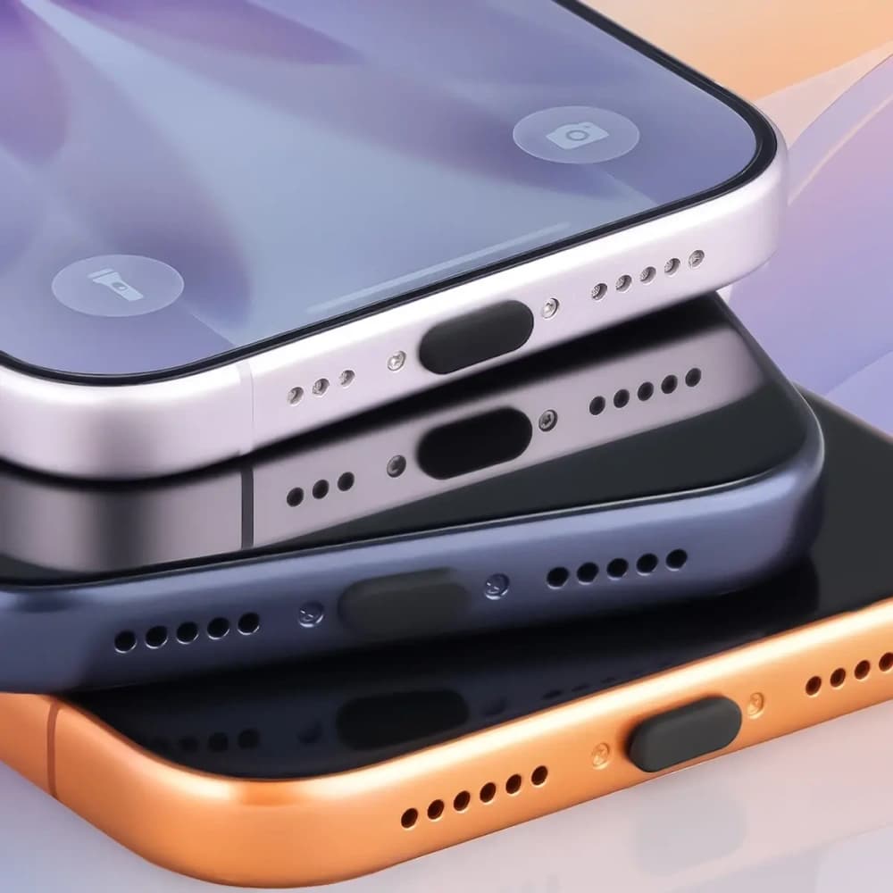 Bizon Accessories Dust Plug for Type C Port Devices black [3 PACK] - 4