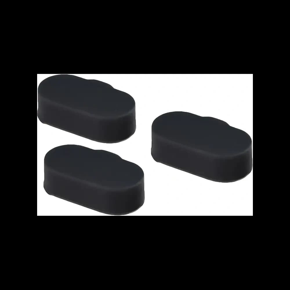 Bizon Accessories Dust Plug for Garmin Watches Charging Port Plug, schwarz [3 PACK] - 2