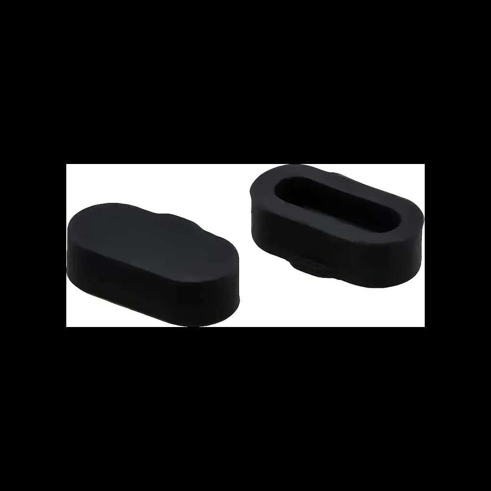 Bizon Accessories Dust Plug for Garmin Watches Charging Port Plug, schwarz [3 PACK] - 3