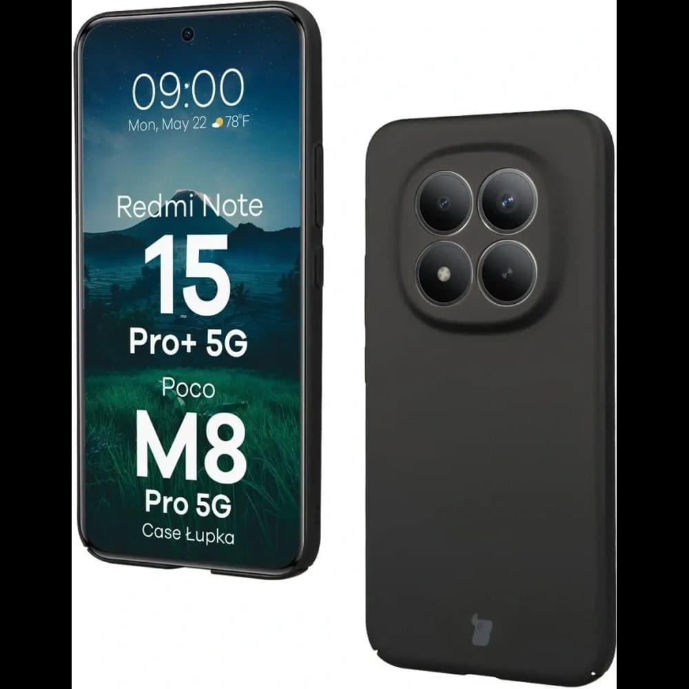 Bizon Case Lupka Xiaomi Redmi Note 15 Pro+ Plus 5G / POCO M8 Pro 5G black - 1