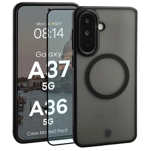 Bizon MatteO Magnetic Pack Samsung Galaxy A37 5G / A36 5G smoky black