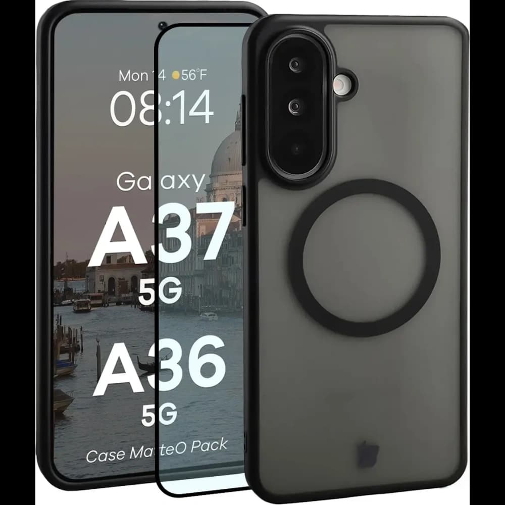 Bizon MatteO Magnetic Pack Samsung Galaxy A37 5G / A36 5G smoky black - 1