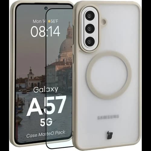 Bizon MatteO Magnetic Pack Samsung Galaxy A57 5G smoky beige