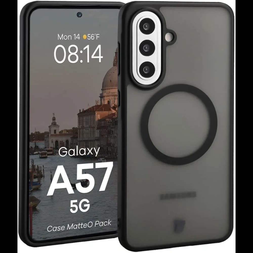 Bizon MatteO Magnetic Pack Samsung Galaxy A57 5G smoky black - 3