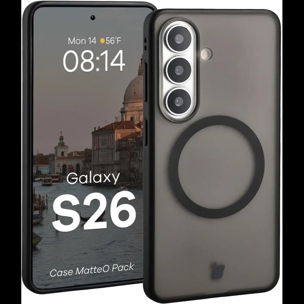 Bizon MatteO Magnetic Pack Samsung Galaxy S26 smoky black - 3