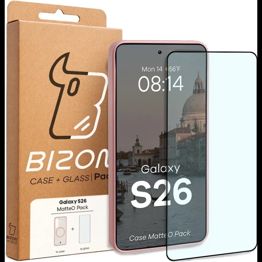 Bizon MatteO Magnetic Pack Samsung Galaxy S26 smoky light pink - 9
