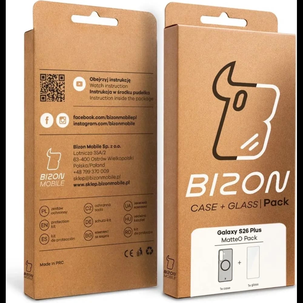 Bizon MatteO Magnetic Pack Samsung Galaxy S26+ Plus smoky black - 10