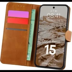 Bizon Case Pocket Oppo Reno 15 brown