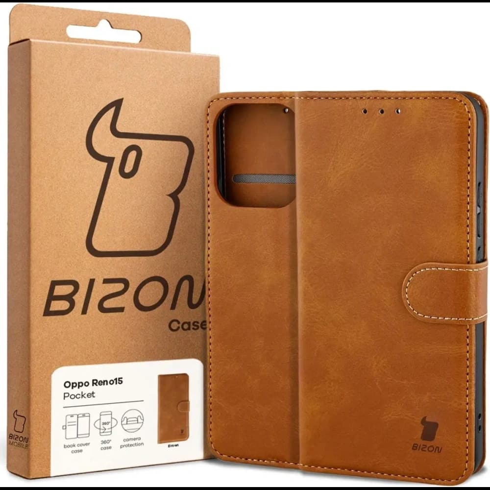 Bizon Case Pocket Oppo Reno 15 brown - 6