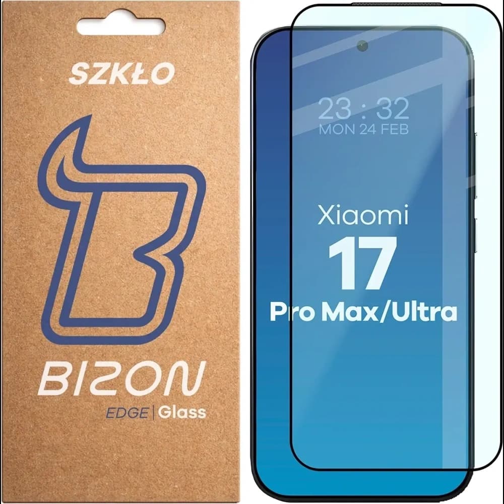 Bizon Glass Edge 2 Xiaomi 17 Ultra / 17 Pro Max black frame - 1