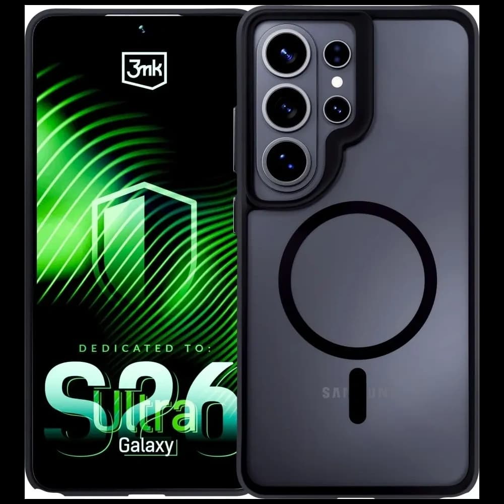 3MK Satin Armor MagCase Samsung Galaxy S26 Ultra clear-black - 8