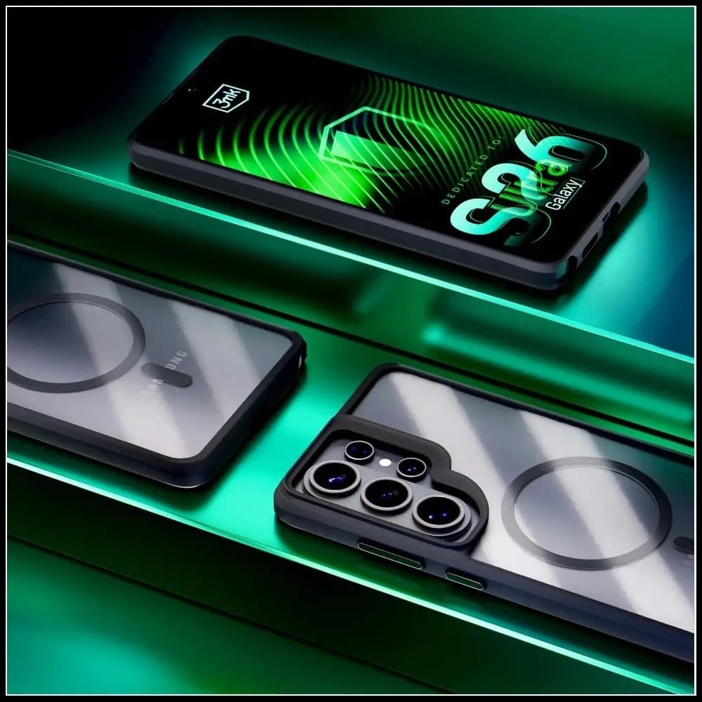 3MK Satin Armor MagCase Samsung Galaxy S26 Ultra clear-black - 9