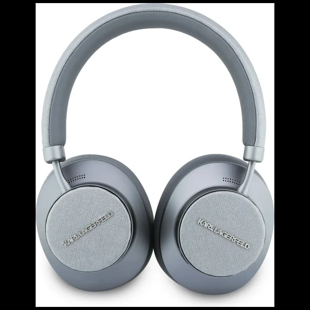 Karl Lagerfeld Saffiano Elongated Bluetooth Wireless over-ear headphones ANC gray - 3