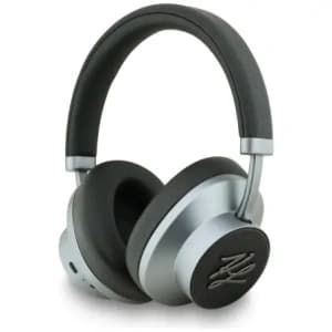 Karl Lagerfeld Grained Initials Bluetooth Wireless Over-Ear Kopfhörer ANC schwarz