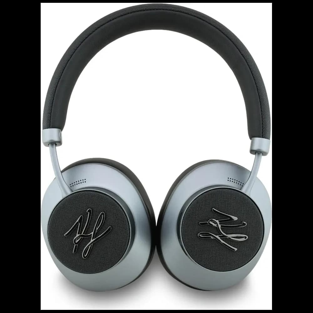 Karl Lagerfeld Grained Initials Bluetooth Wireless Over-Ear Kopfhörer ANC schwarz - 4