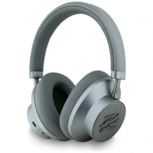 Karl Lagerfeld Grained Initials Bluetooth Wireless Over-Ear Kopfhörer ANC grau