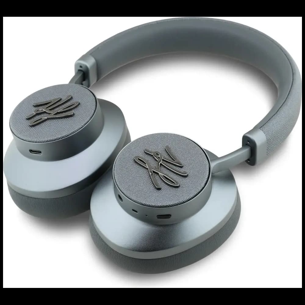 Karl Lagerfeld Grained Initials Bluetooth Wireless over-ear headphones ANC gray - 3