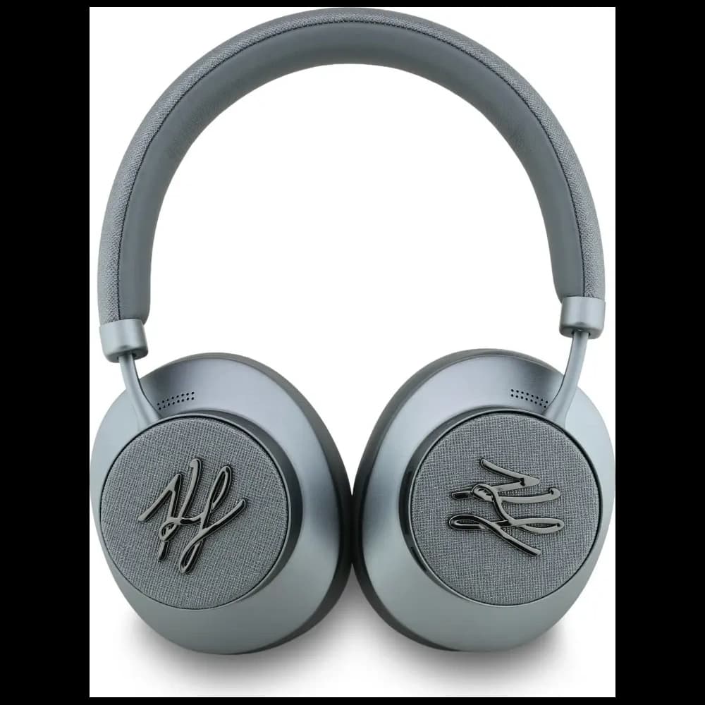 Karl Lagerfeld Grained Initials Bluetooth Wireless over-ear headphones ANC gray - 4