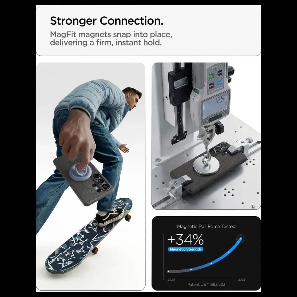 Spigen Liquid Air Mag MagSafe Samsung Galaxy S26 Ultra Marble Grey - 9