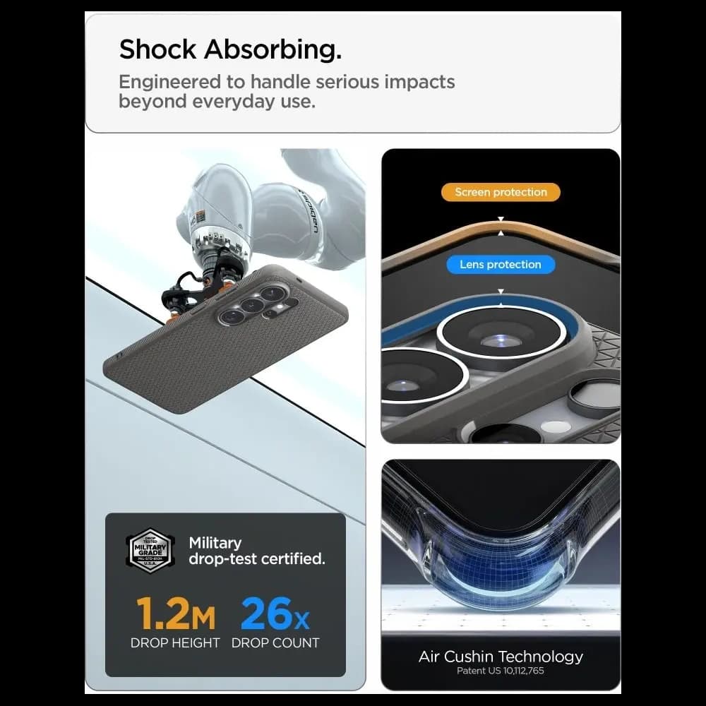 Spigen Liquid Air Mag MagSafe Samsung Galaxy S26 Ultra Marble Grey - 12