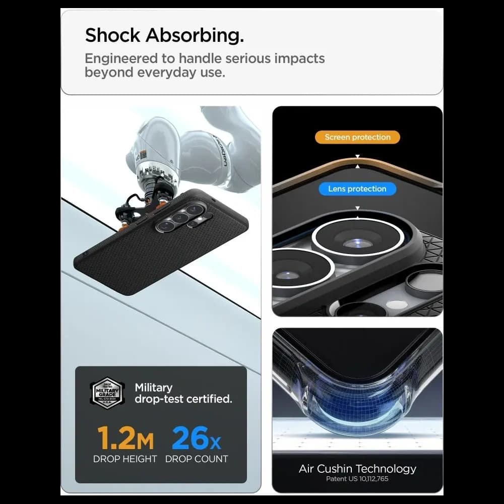 Spigen Liquid Air Mag MagSafe Samsung Galaxy S26 Ultra Matte Black - 12