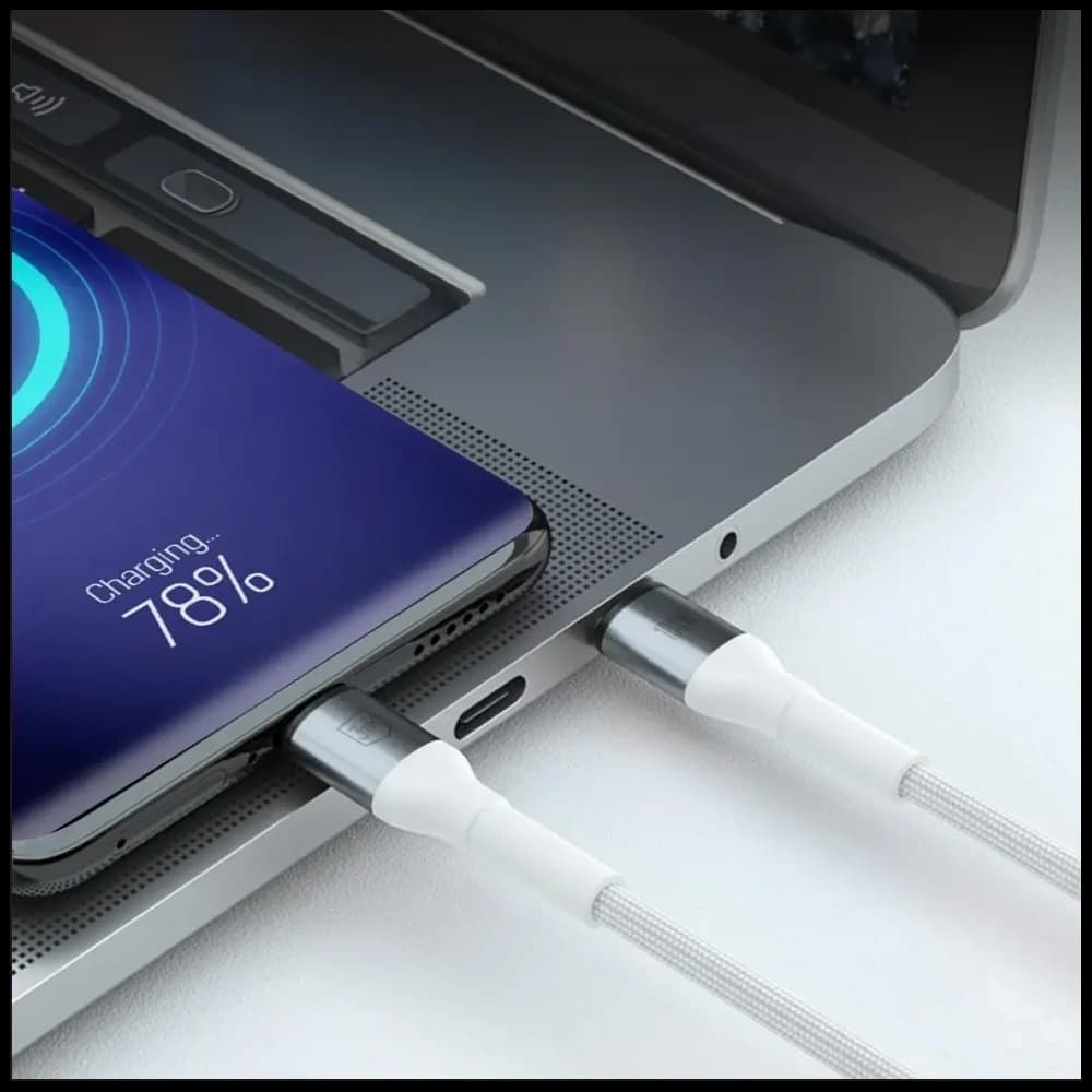 3MK Hyper Cable N-SERIES USB-C / USB-C 2m PD 3.0 QC 3.0 20V / 5A 100W Weiß - 2