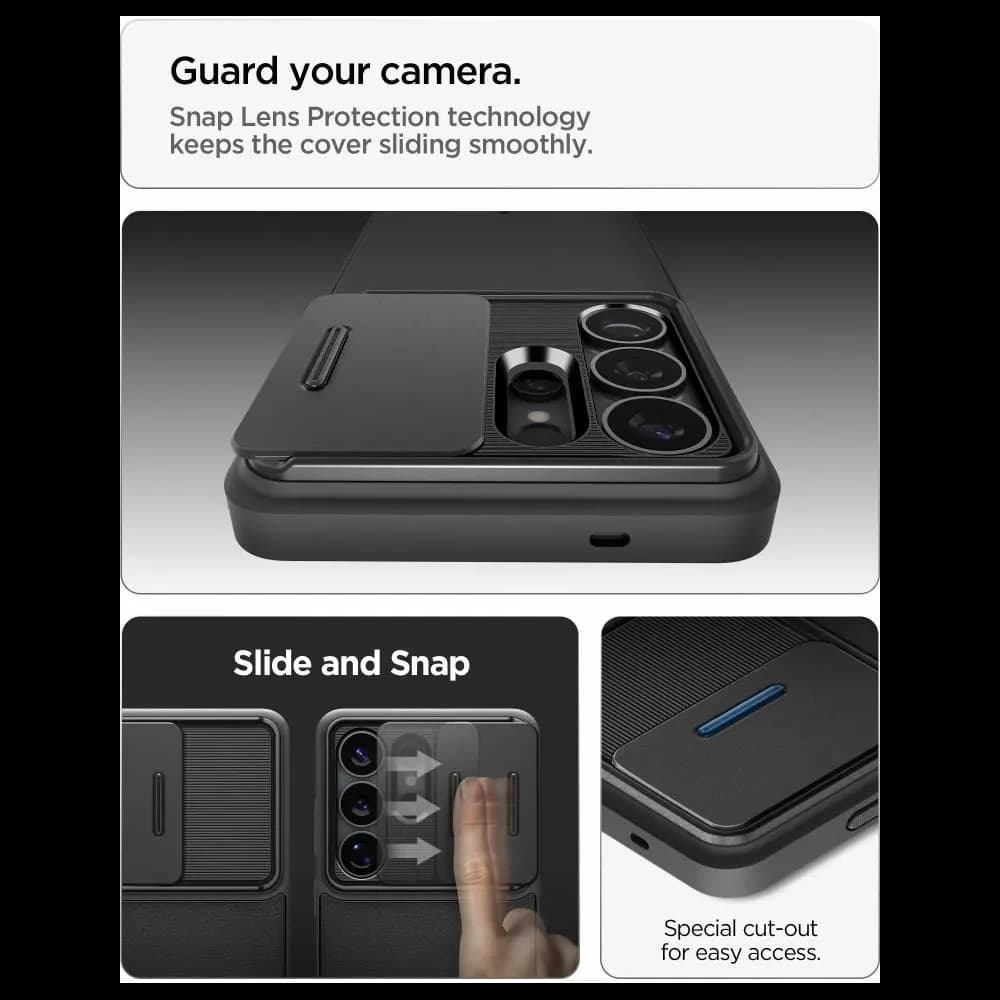 Spigen Optik Armor Samsung Galaxy S26 Ultra Schwarz - 6