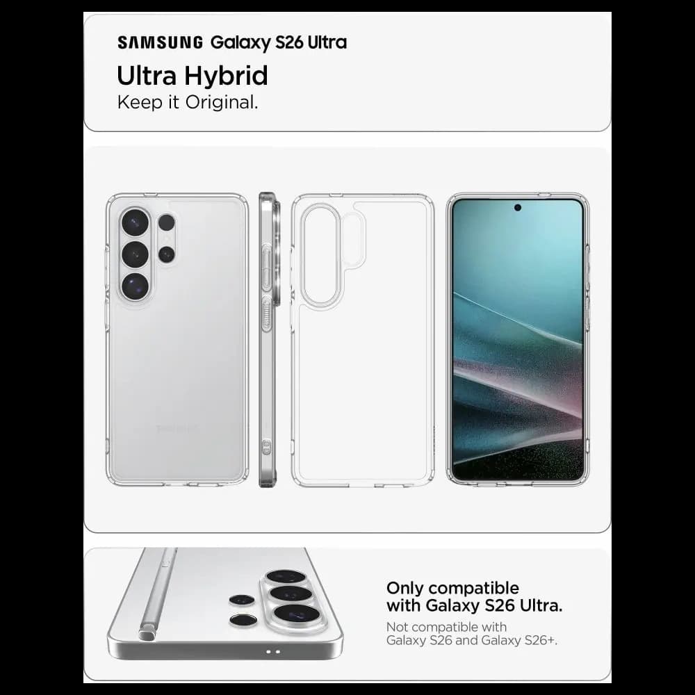 Spigen Ultra Hybrid Samsung Galaxy S26 Ultra Crystal Clear - 6