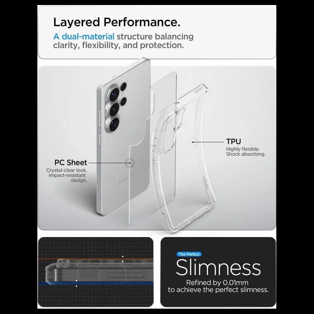 Spigen Ultra Hybrid Samsung Galaxy S26 Ultra Crystal Clear - 8