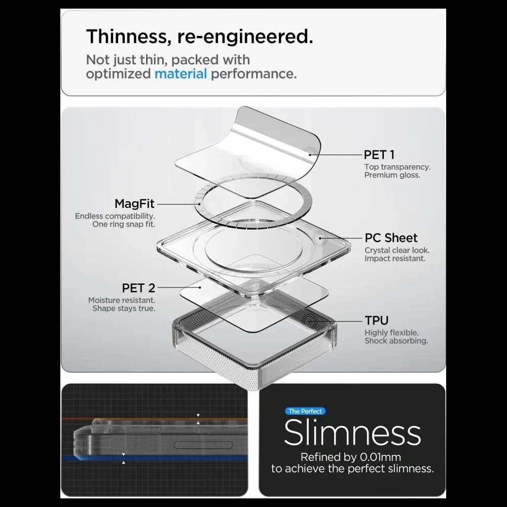 Spigen Ultra Hybrid Mag MagSafe Samsung Galaxy S26 Ultra Clear/white - 9