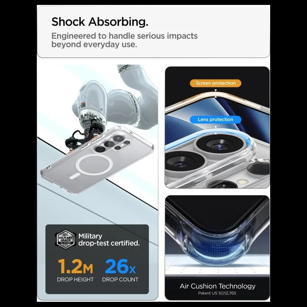 Spigen Ultra Hybrid Mag MagSafe Samsung Galaxy S26 Ultra Clear/white - 11