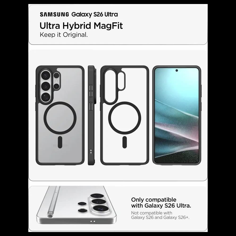 Spigen Ultra Hybrid Mag MagSafe Samsung Galaxy S26 Ultra Matte Black - 6