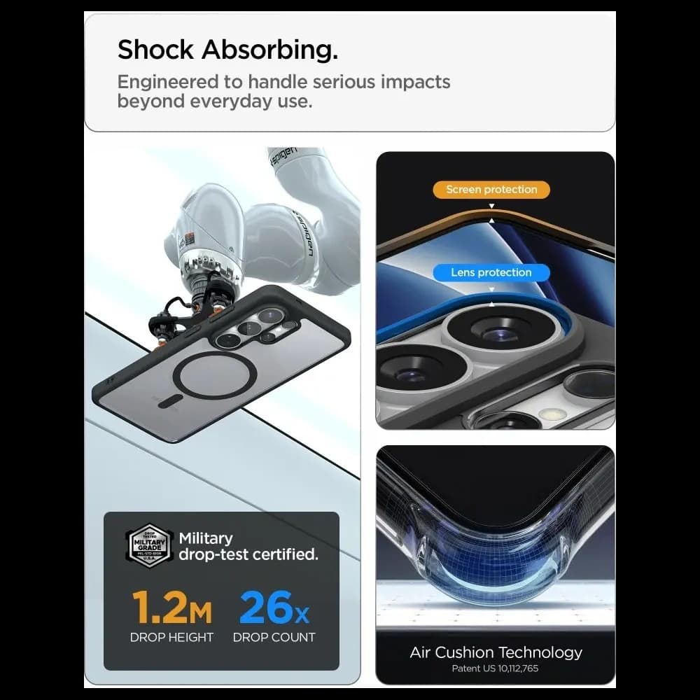 Spigen Ultra Hybrid Mag MagSafe Samsung Galaxy S26 Ultra Matte Black - 11