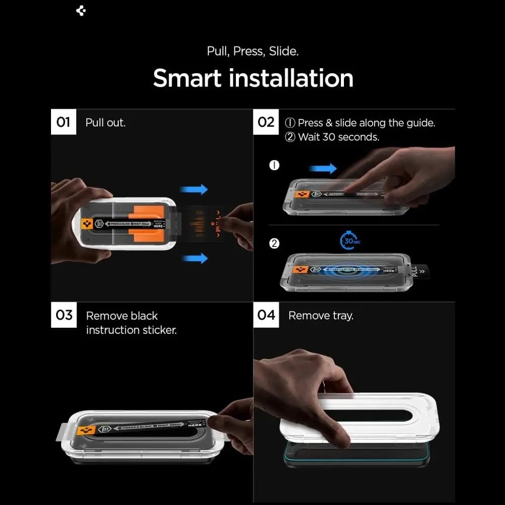 Spigen Glas.tr ez Fit Pro Anti Reflection Samsung Galaxy S26 Ultra Clear [2 PACK] - 9