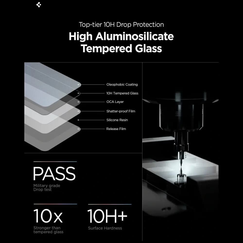 Szkło hartowane Spigen Glas.tr ez Fit Pro HD do Samsung Galaxy S26 Ultra Clear [2 PACK] - 8