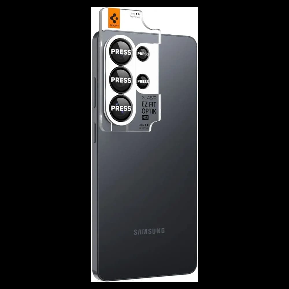 Spigen Optik Pro HD Glas.tr ez Fit Camera Protector Samsung Galaxy S26 Ultra Black [2 PACK] - 3