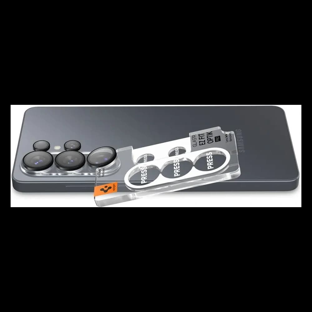 Spigen Optik Pro HD Glas.tr ez Fit Camera Protector Samsung Galaxy S26 Ultra Black [2 PACK] - 7