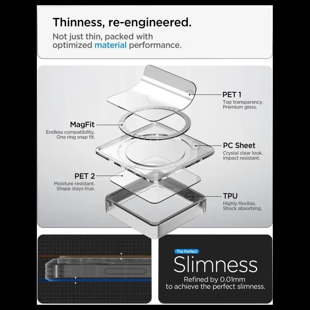 Spigen Ultra Hybrid Mag MagSafe Samsung Galaxy S26+ Plus Clear/white - 8