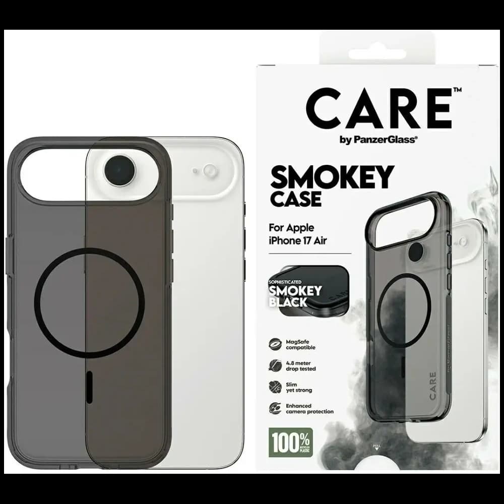 CARE by PanzerGlass Flagship Urban Explorer w. Black MagSafe Apple iPhone Air smoke - 1