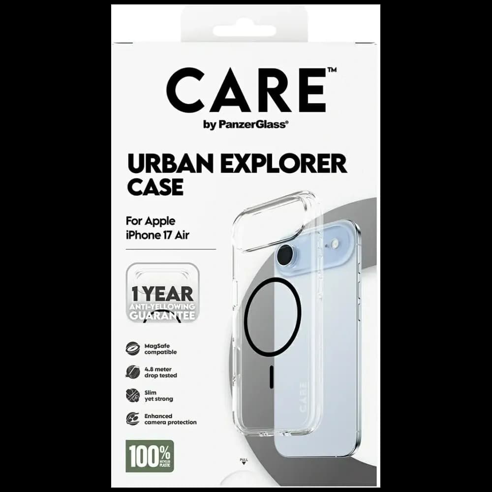 CARE by PanzerGlass Flagship Urban Explorer w. Black MagSafe Apple iPhone Air clear - 5