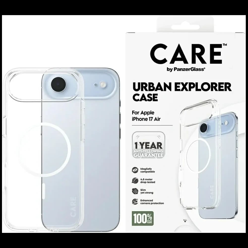 CARE by PanzerGlass Flagship Urban Explorer w. White MagSafe Apple iPhone Air clear - 1