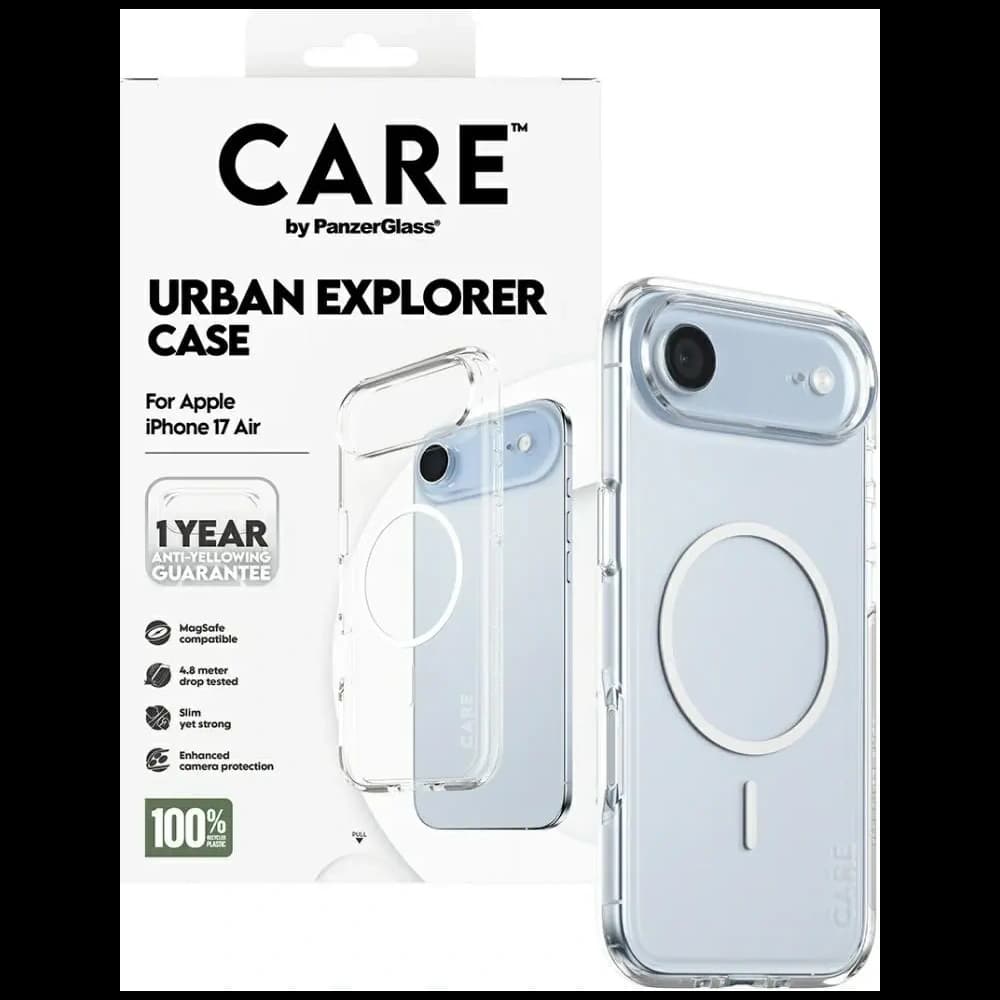 CARE by PanzerGlass Flagship Urban Explorer w. White MagSafe Apple iPhone Air clear - 4