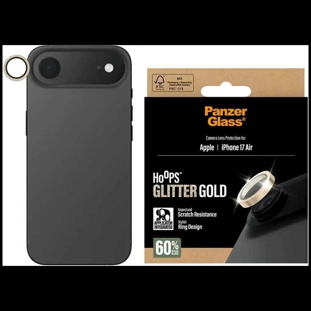 PanzerGlass Hoops Glitter Apple iPhone Air gold - 1