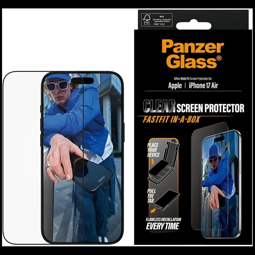 PanzerGlass Ultra-Wide Fit Fastfit Apple iPhone Air - 1