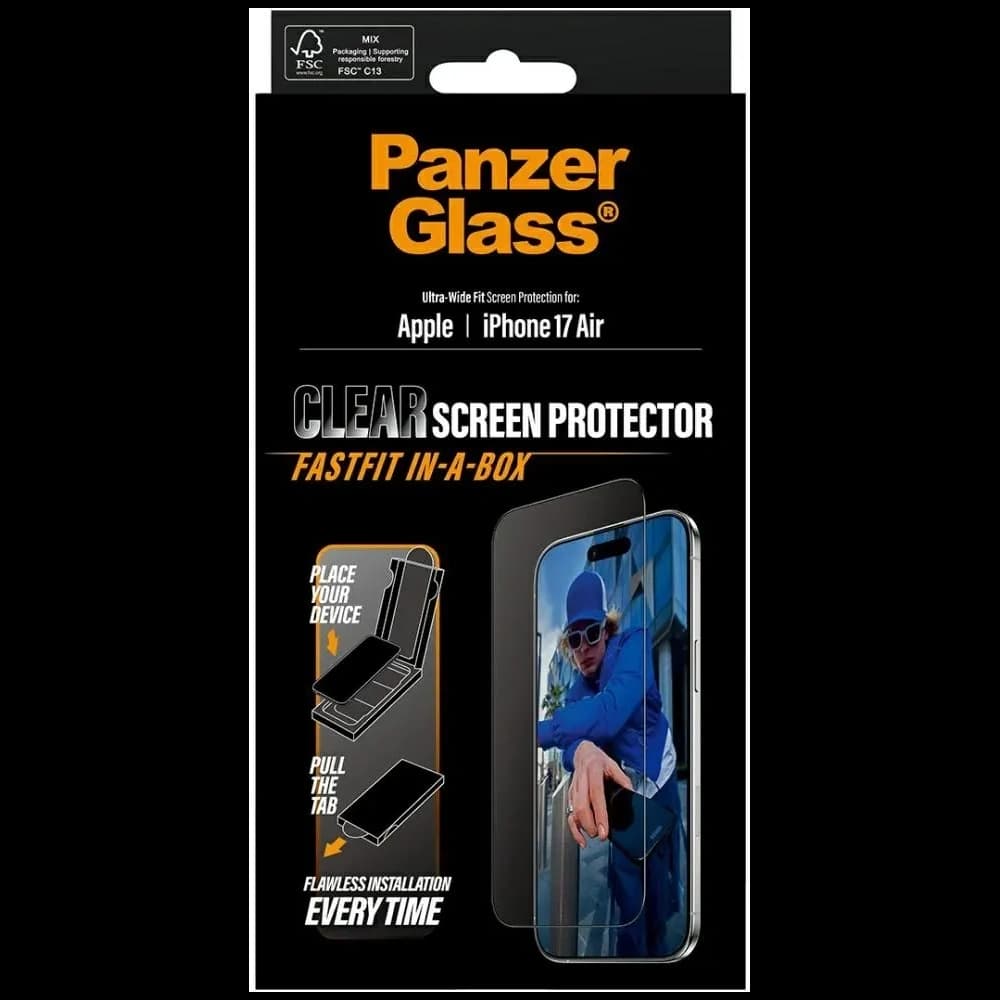 PanzerGlass Ultra-Wide Fit Fastfit Apple iPhone Air - 5