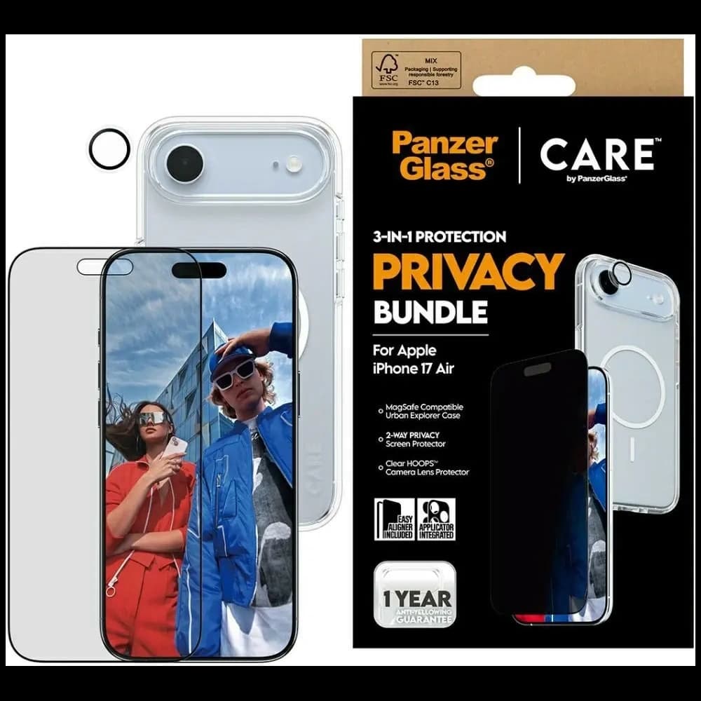 CARE by PanzerGlass Flagship Privacy 3in1 Apple iPhone Air - 1