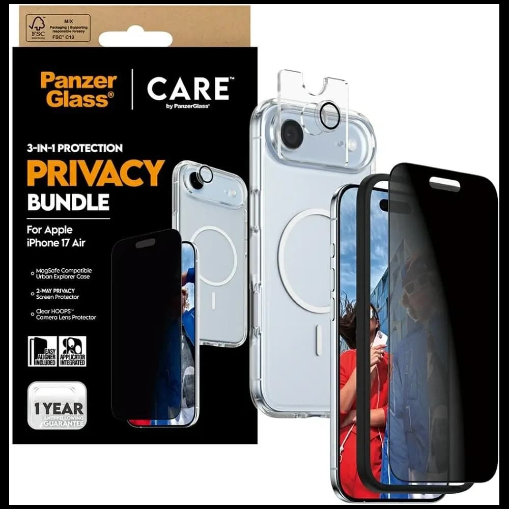 CARE by PanzerGlass Flagship Privacy 3in1 Apple iPhone Air - 5