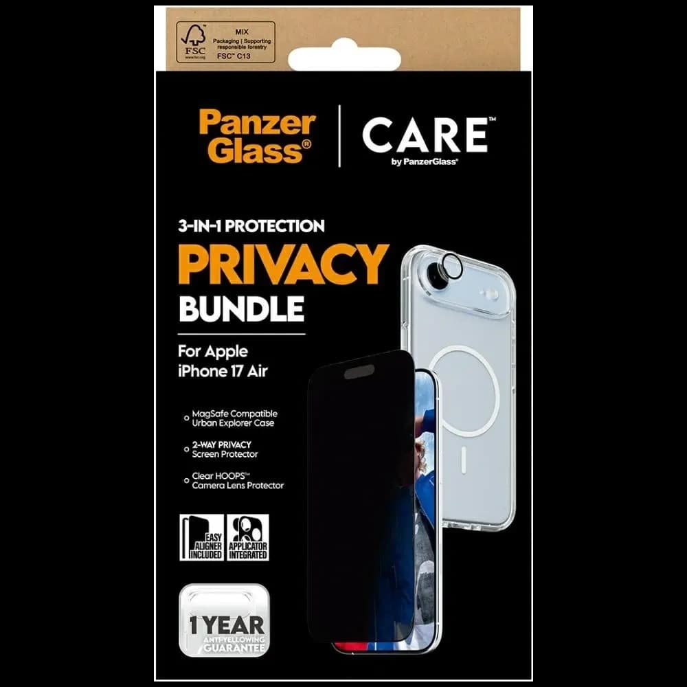 CARE by PanzerGlass Flagship Privacy 3in1 Apple iPhone Air - 6